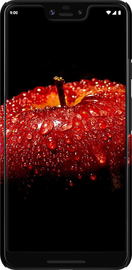 3D пластиковий матовий чехол Яблуко для Google Pixel 3 XL - 6022m-1523 изображение 
