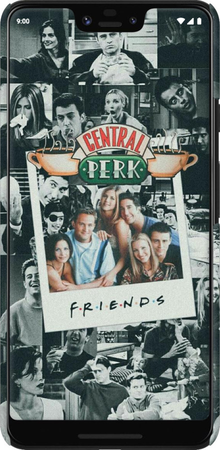 3D пластиковий матовий чехол Друзі для Google Pixel 3 XL - 6276m-1523 изображение 