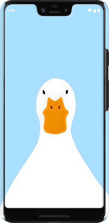 3D пластиковий матовий чехол Гусак для Google Pixel 3 XL - 6350m-1523 изображение 