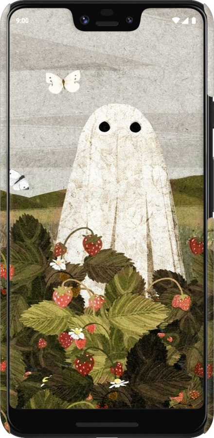 3D пластиковий матовий чехол Полуничні поля та привиди для Google Pixel 3 XL - 6426m-1523 изображение 