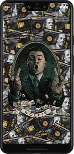 2D пластиковий чехол Волк с валл стрит для Google Pixel 3 XL - 6287t-1523 изображение 