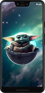 2D пластиковий чехол Малышь йода для Google Pixel 3 XL - 6294t-1523 изображение 