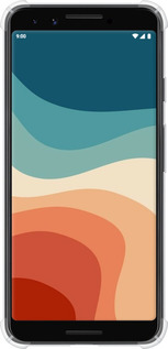 Силикон с усиленными углами чехол В стиле ретро с волнами для Google Pixel 3 - 6531sp-1528 изображение 