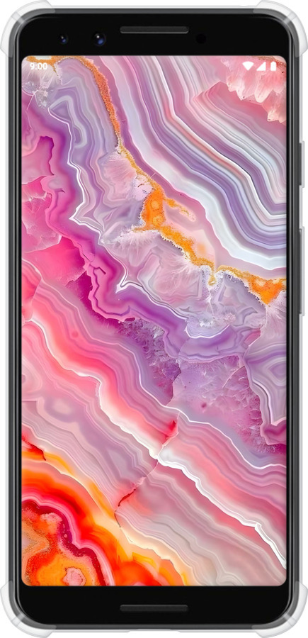 Силіконовий протиударний с посиленими кутами чехол Мрамор 2 для Google Pixel 3 - 6307sp-1528 изображение 