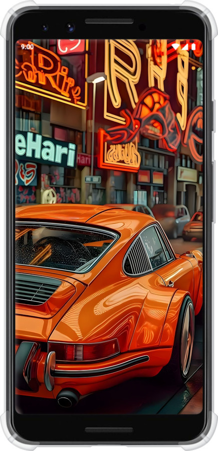 Силикон с усиленными углами чехол Порше для Google Pixel 3 - 6334sp-1528 изображение 