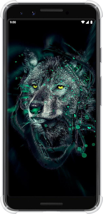 Силикон с усиленными углами чехол Wolf для Google Pixel 3 - 6610sp-1528 изображение 