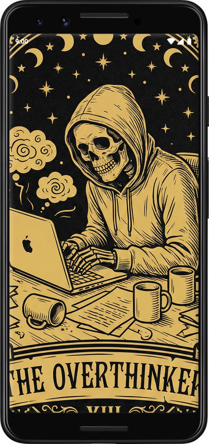 Силиконовый чехол The Overthinker для Google Pixel 3 - 6774u-1528 изображение 