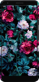 3D пластиковый матовый чехол Сад и розы для Google Pixel 3a XL - 6483m-1713 изображение 