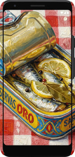 3D пластиковый матовый чехол Vintage Sardine Tin Phone для Google Pixel 3a XL - 6772m-1713 изображение 