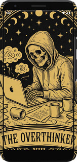 3D пластиковий матовий чехол The Overthinker для Google Pixel 3a XL - 6774m-1713 изображение 