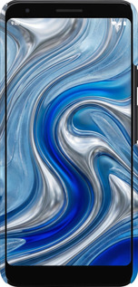 3D пластиковый матовый чехол Liquid Chrome для Google Pixel 3a XL - 6781m-1713 изображение 