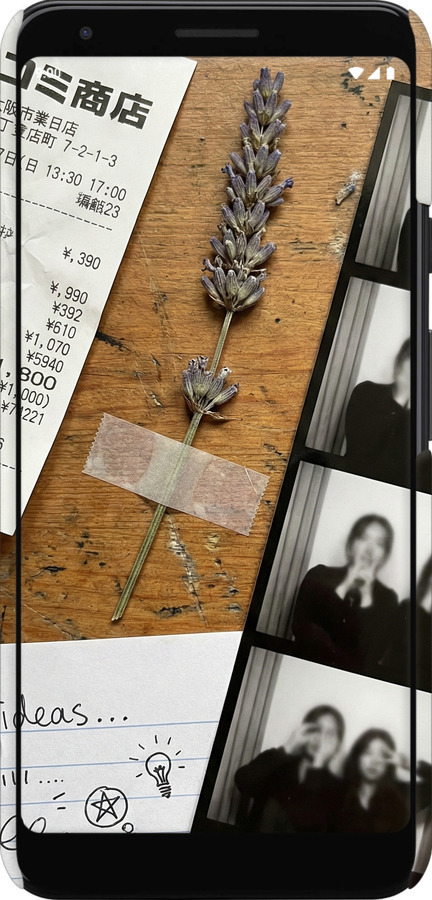 3D пластиковый матовый чехол Aesthetic Scrapbook Collage для Google Pixel 3a XL - 6773m-1713 изображение 