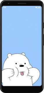 2D пластиковий чехол Милий ведмедик для Google Pixel 3a XL - 6357t-1713 изображение 