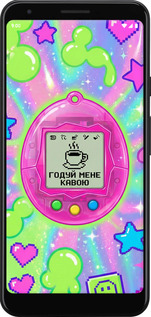 Силиконовый чехол Y2K Aesthetic Retro Pet: Годуй мене кавою для Google Pixel 3a XL - 6784u-1713 изображение 