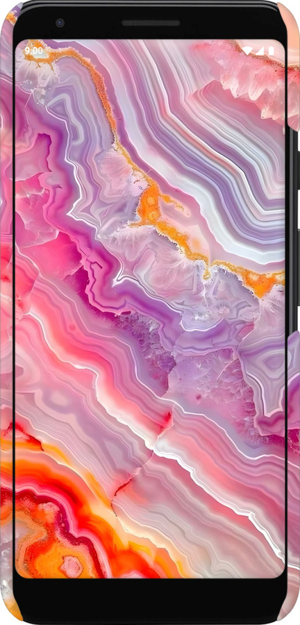 3D пластиковий матовий чехол Мрамор 2 для Google Pixel 3a - 6307m-1700 изображение 
