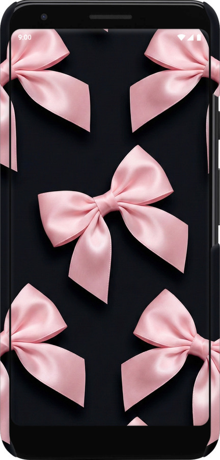 3D пластиковий матовий чехол Coquette Ribbons Dark Coquette для Google Pixel 3a - 6767m-1700 изображение 
