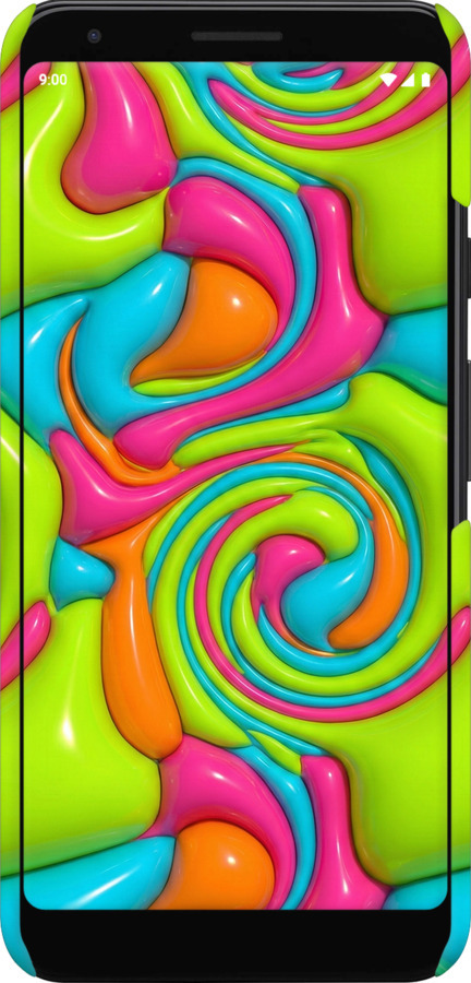 3D пластиковий матовий чехол Y2K Jelly Dream для Google Pixel 3a - 6780m-1700 изображение 