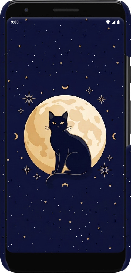 3D пластиковый матовый чехол Cute Cat Celestial/Witchy для Google Pixel 3a - 6787m-1700 изображение 