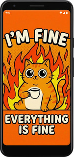 Силиконовый чехол Funny Cat для Google Pixel 3a - 6786u-1700 изображение 