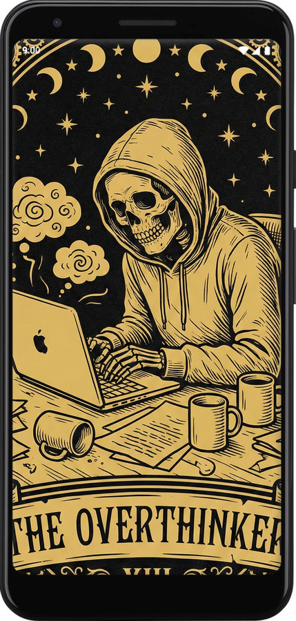 Силиконовый чехол The Overthinker для Google Pixel 3a - 6774u-1700 изображение 