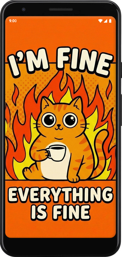 Силиконовый чехол Funny Cat для Google Pixel 3a - 6786u-1700 изображение 