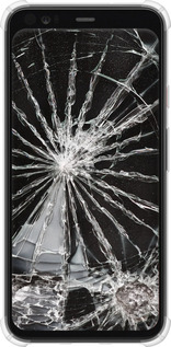 Силикон с усиленными углами чехол Glass для Google Pixel 4 XL - 6608sp-1754 изображение 