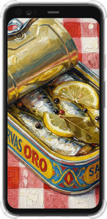 Силикон с усиленными углами чехол Vintage Sardine Tin Phone для Google Pixel 4 XL - 6772sp-1754 изображение 