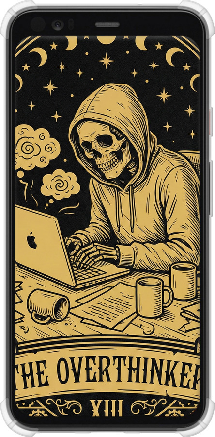 Силикон с усиленными углами чехол The Overthinker для Google Pixel 4 XL - 6774sp-1754 изображение 