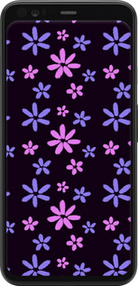 Силиконовый чехол с  цветами для Google Pixel 4 XL - 6258u-1754 изображение 