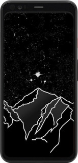 Силиконовый чехол Минималистический горный пейзаж для Google Pixel 4 XL - 6438u-1754 изображение 