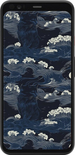 Силиконовый чехол Морская тематика в стиле арт-деко для Google Pixel 4 XL - 6520u-1754 изображение 