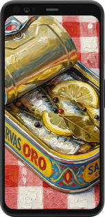 Силиконовый чехол Vintage Sardine Tin Phone для Google Pixel 4 XL - 6772u-1754 изображение 