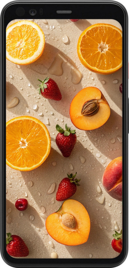 Силиконовый чехол Фрукты 3 для Google Pixel 4 XL - 6703u-1754 изображение 