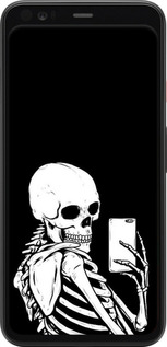 TPU чехол Скелет делает Selfie для Google Pixel 4 - 6535b-1755 изображение 