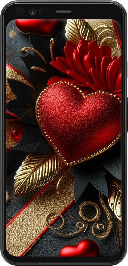 TPU чехол Сердечки v2 для Google Pixel 4 - 5832b-1755 изображение 