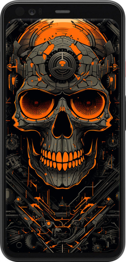 TPU чехол Череп для Google Pixel 4 - 5952b-1755 изображение 