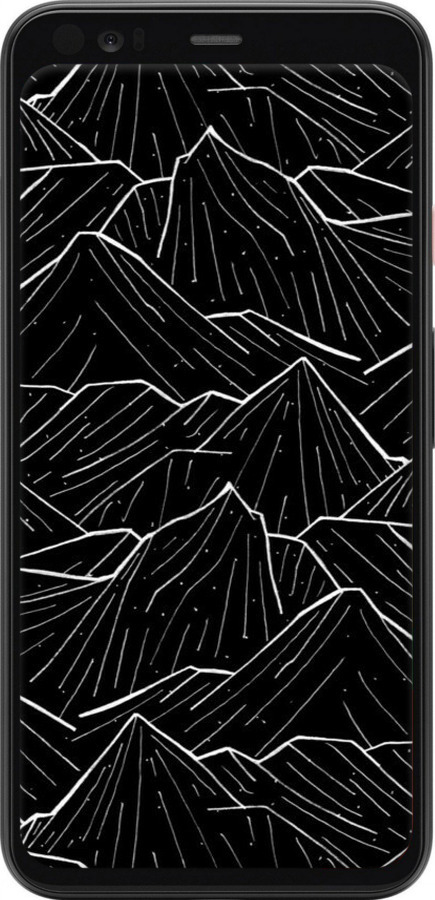 TPU чехол С изображением Темных гор для Google Pixel 4 - 6489b-1755 изображение 