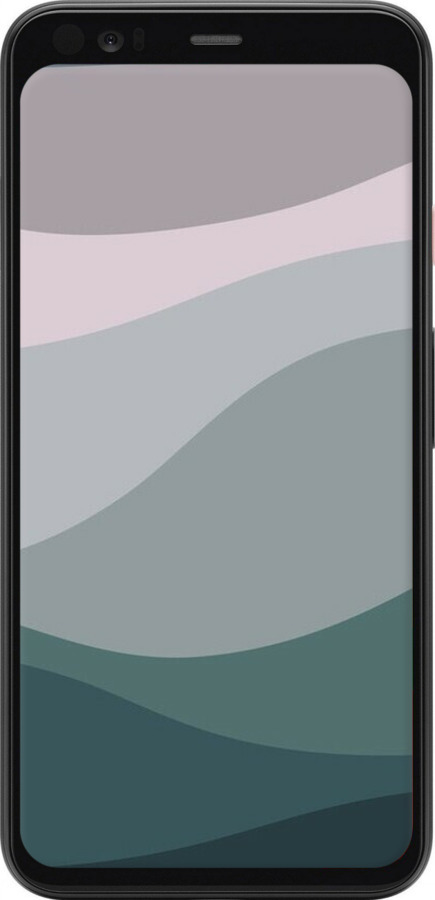 TPU чехол С фиолетовым и бирюзовым ретро-стилем и волнами для Google Pixel 4 - 6533b-1755 изображение 
