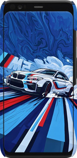 3D пластиковый матовый чехол БМВ для Google Pixel 4 - 6292m-1755 изображение 