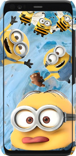 3D пластиковый матовый чехол Миньоны для Google Pixel 4 - 6386m-1755 изображение 