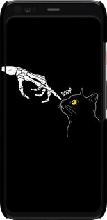 3D пластиковый матовый чехол Кошка для Google Pixel 4 - 6505m-1755 изображение 