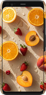 3D пластиковий матовий чехол Фрукти 3 для Google Pixel 4 - 6703m-1755 изображение 