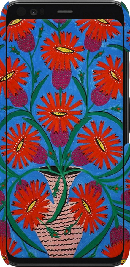 3D пластиковый матовый чехол Примаченко для Google Pixel 4 - 5909m-1755 изображение 