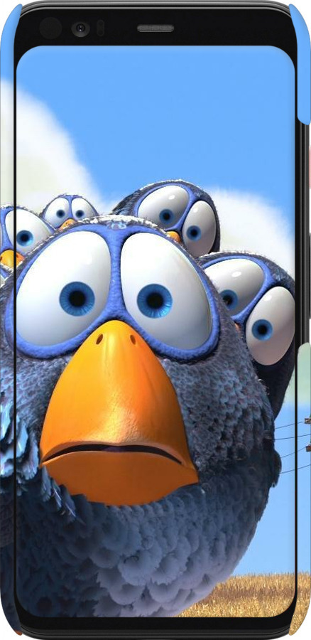 3D пластиковый матовый чехол Angry Birds для Google Pixel 4 - 6008m-1755 изображение 