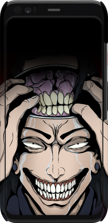 3D пластиковий матовий чехол Kenjaku Магічна Битва для Google Pixel 4 - 6151m-1755 изображение 