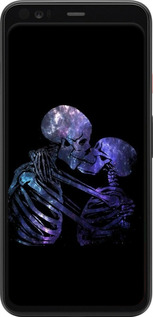2D пластиковий чехол Із зображенням скелета для Google Pixel 4 - 6537t-1755 изображение 