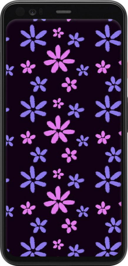 2D пластиковий чехол з квітами для Google Pixel 4 - 6258t-1755 изображение 