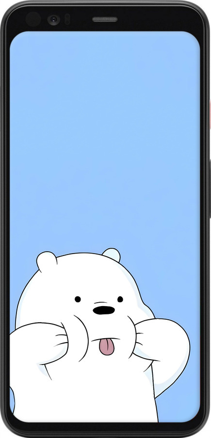 2D пластиковый чехол Милый мишка для Google Pixel 4 - 6357t-1755 изображение 