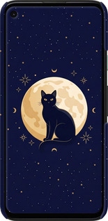 3D пластиковый матовый чехол Cute Cat Celestial/Witchy для Google Pixel 4A - 6787m-1935 изображение 