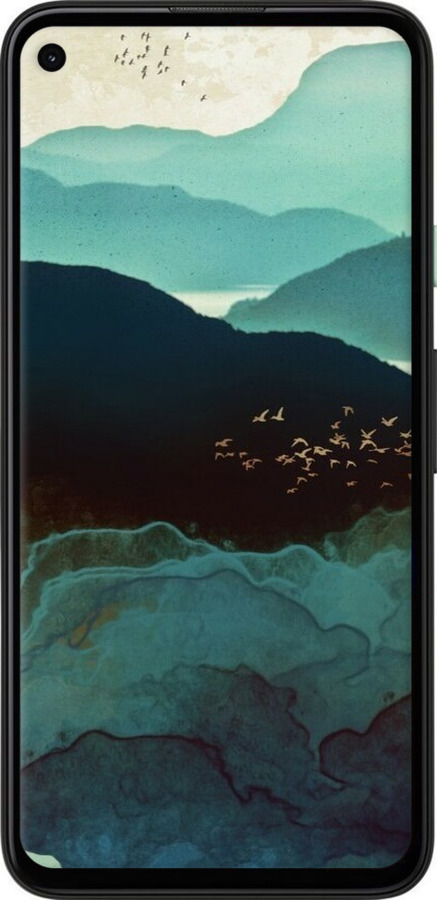 Силіконовий чехол Із зображенням гір Індіго для Google Pixel 4A - 6484u-1935 изображение 